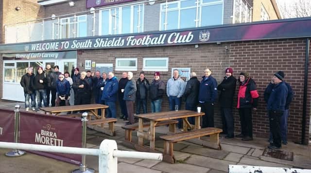Fans queue up for tickets ahead of the ground's opening time at 9am.
