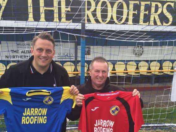 Jarrow Roofing's Mark Collingwood and Richie McLoughlin