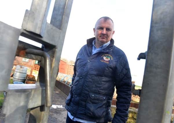 Holder House Allotments has been hit by vandals
Centre manager Chris Convery