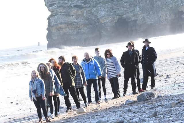 The cast of The Rock at Marsden Rock.