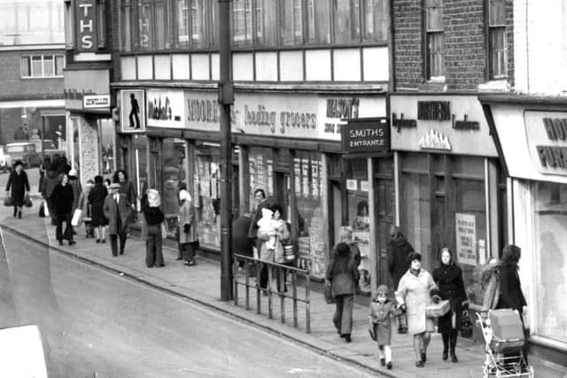 South Tyneside shops pictured in 1973.