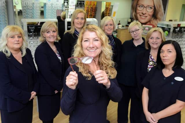 Specsavers in South Shields, has been nominated for an Optometrist of the Year Award. 
Manager Melanie Moore with staff