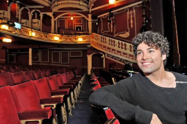 Joe McElderry on stage at the Sunderland Empire Theatre.