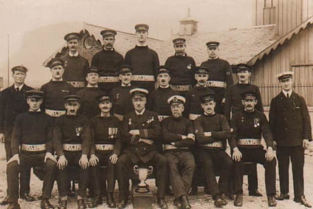 Members of the South Shields Volunteer Life Brigade in 1923.