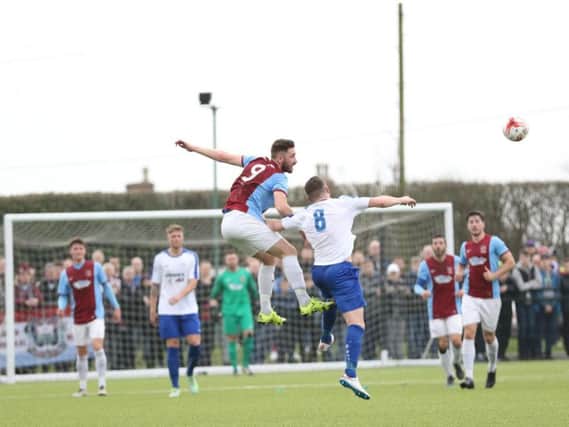 South Shields beat Coleshill Town 2-1 in the first leg of the FA Vase semi-final. Picture by Peter Talbot.