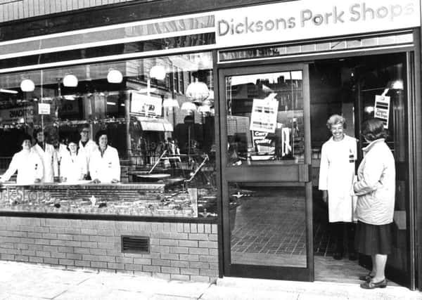 Staff in one of Dicksons Pork Shops in November 1983.