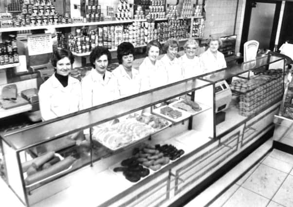 Dicksons Pork Butchers shop in  Fowler Street, in  November, 1976