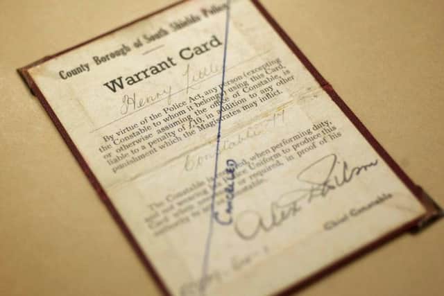 Henry Littler's warrant card