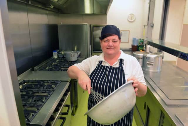 Stanhope Primary School cook Lynn Curtin ahead of International School Meals Day.