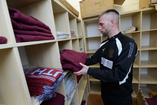 South Shields FC player Barrie Smith has been helping to prepare Mariners Park for its biggest game.