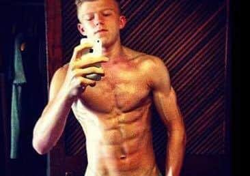 Teenage bodybuilder Brad Willis.