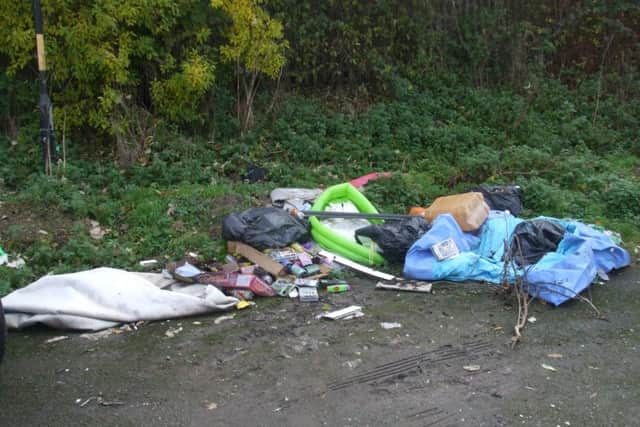 The rubbish left by Jarrow riverside.