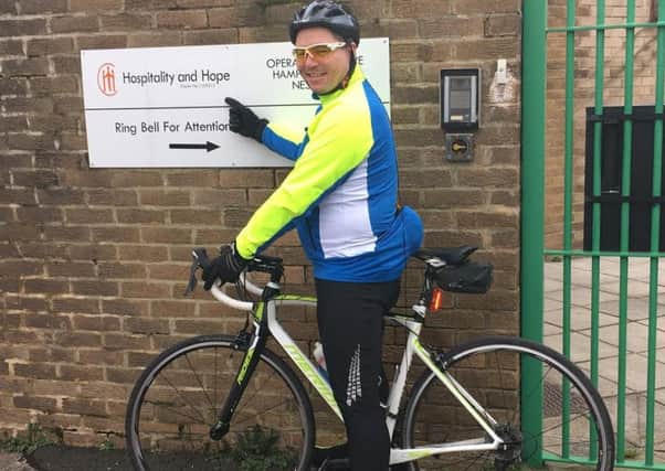 Tony Errington is in training for his Loch Ness bike ride