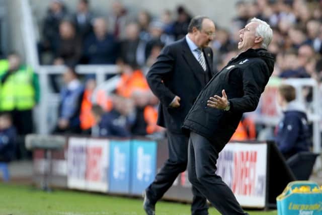 Alan Pardew & Rafa Benitez.