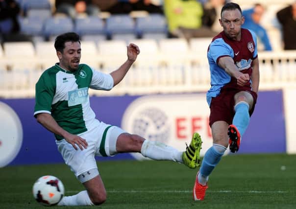 South Shields attack in the midweek Durham Challenge Cup final win over Billingham Synthonia