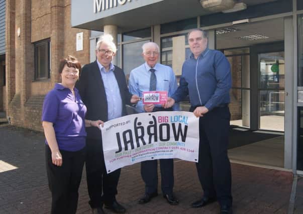 Anne Corrigan, left, Big Local Jarrow Coordinator, with Roy Merrin, chairman, Coun Alan Kerr and James Trainer, Jarrow Hub Manager