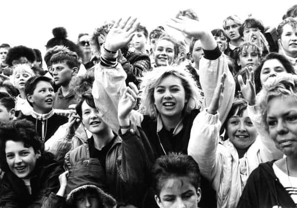 Some of the crowd at a Bros concert in South Shields in June 1988.