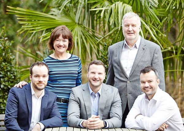 RDA managing directors Judith and Roy Addyman  with sons (from left) Alex Bradley, Neil Addyman and Nick Bradley, who are all directors.
