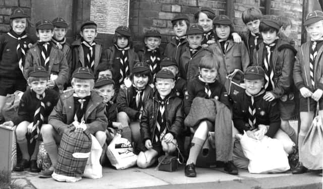 Cub Scouts of the 22nd South Shields group prepare to leave the Brownsea Hall for a Cub open day in London in  July 1972 .
