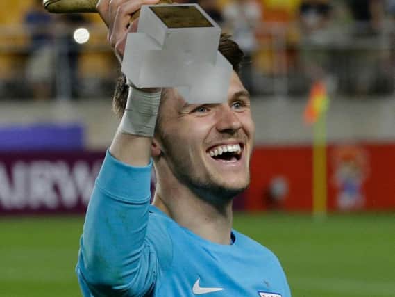 Freddie Woodman was awarded the tournament golden glove award