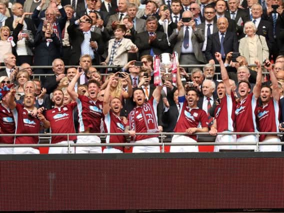 South Shields lifted the FA Vase in May at Wembley. Image by Peter Talbot.