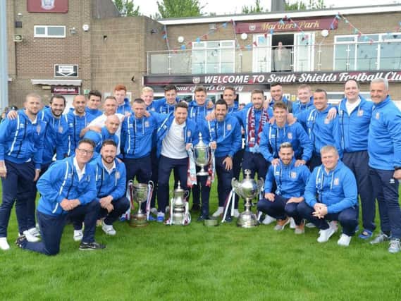 South Shields FC completed a historic quadruple when they defeated Cleethorpes Town at Wembley in May.