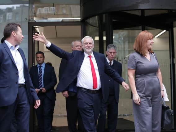 Jeremy Corbyn looks pleased on the morning after the General Election.