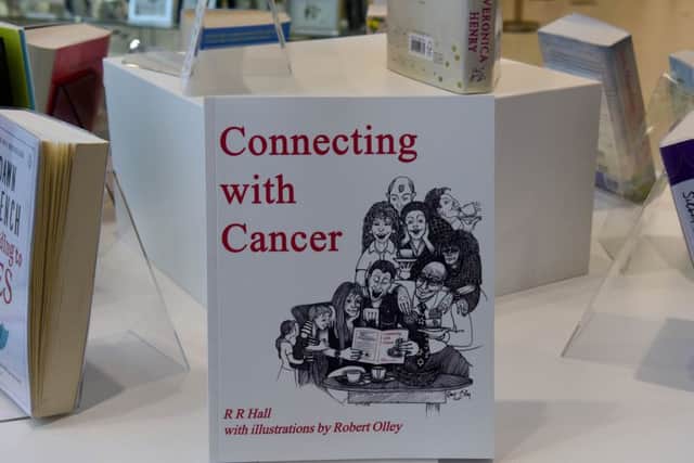 Ray Hall's book Connection with Cancer launched at the Cancer Connections 10th anniversary celebrations at The Word, South Shields.