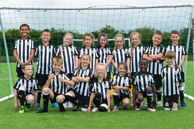 Youngsters line up for the Foundation 1892 Cup at the Newcastle United Academy. Photo by Serena Taylor/Newcastle United