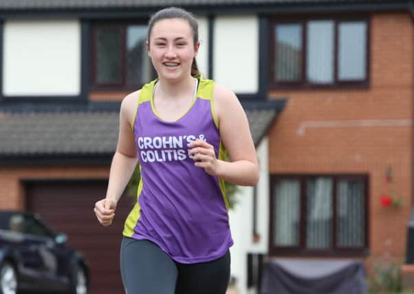Millie Taylor, of South Shields, is running the Junior Great North Run for Chrons and Colitis charity. Picture: TOM BANKS