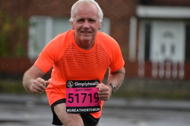 Australian Tony Jackson aged 63 after his first Great North Run