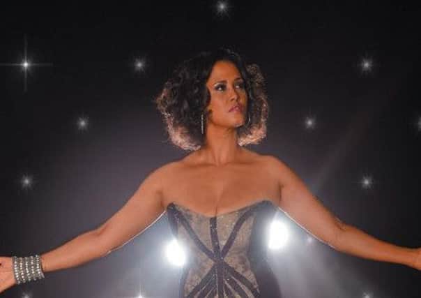 Belinda Davids as the iconic singer in The Greatest Love of All: The Whitney Houston Show.