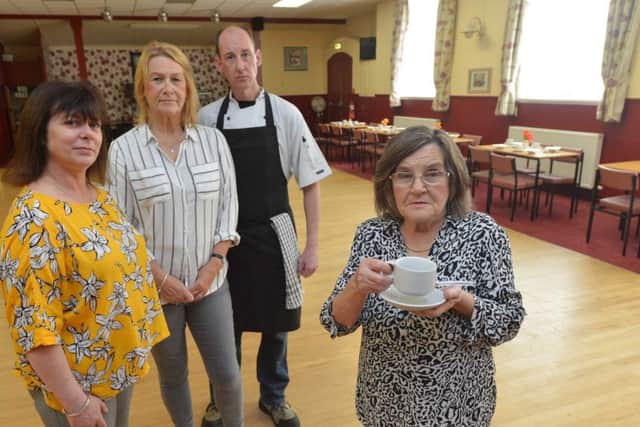Charles Young Day Centre are  looking for new members.
From left manager Sharon Clark, secretary Elsa Larsen, chef Raymond Dent and volunteer Noreen Willetts