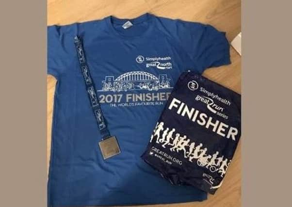 Some runners have put their Great North Run medals and T-shirts up for sale.