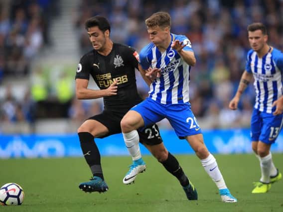 Mikel Merino, left, and Solly March