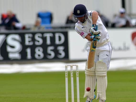 Will Smith batting for Hampshire against Durham in 2015