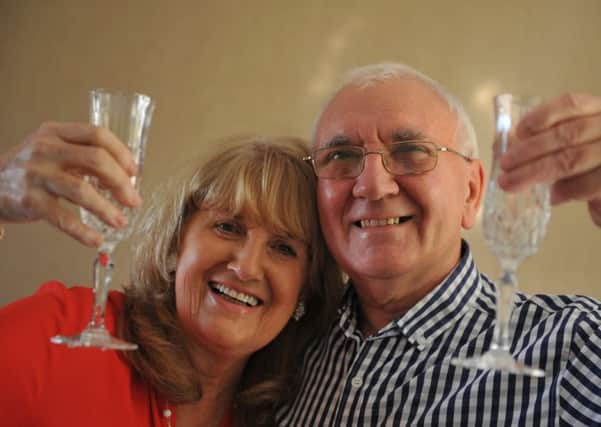 Joan and Derek Johnson celebrating their Golden Wedding Anniversary.
