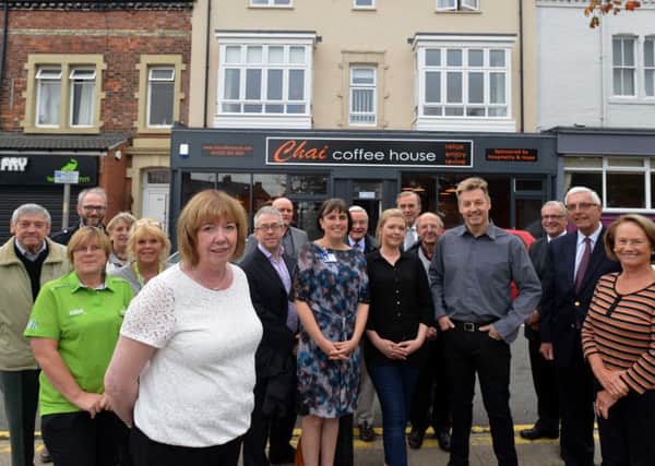 Hospitality and Hope new Chai Coffee House and supported living accommodation.
Chair, Pauline Tinnelly with trustee's and support staff
