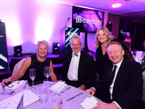 From right, George Brittain, pictured with Joy Yates, former Durham and England cricketer Geoff Cook and his wife Judith at the recent Best of South Tyneside Awards.