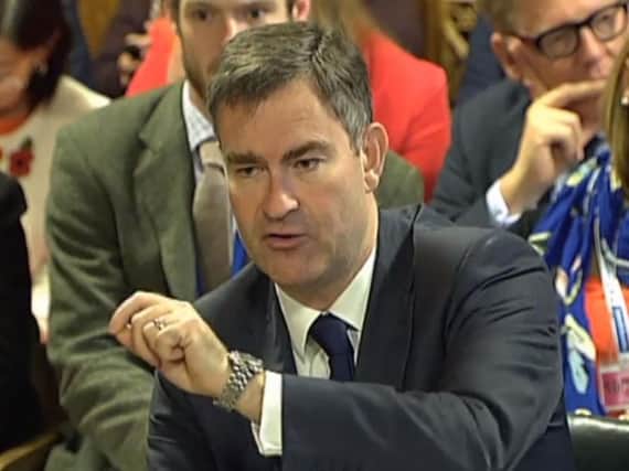 Work and Pensions secretary David Gauke speaks during the Work and Pensions Committee at the House of Commons in London.
