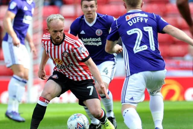 Jonny Williams in action for Sunderland.