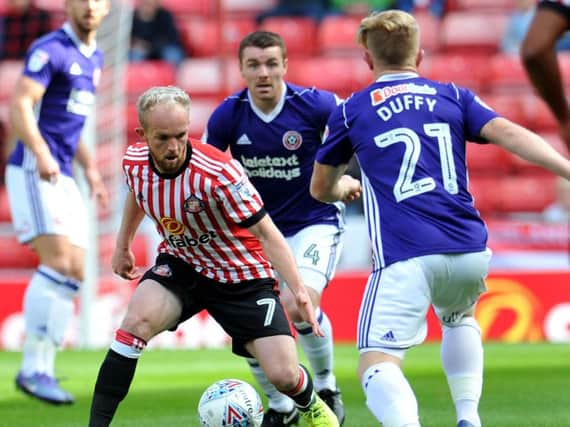 Jonny Williams in action for Sunderland.