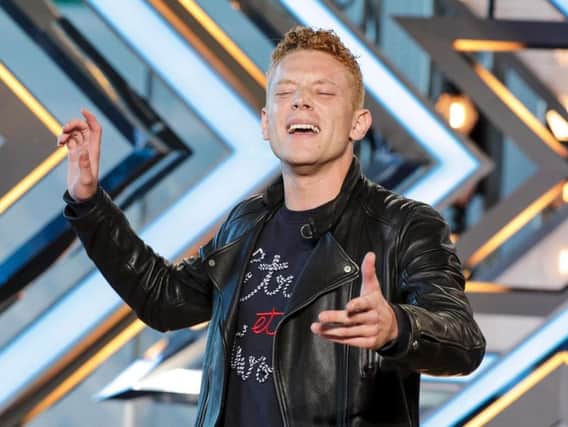 Aidan Martin performing on The X Factor. Picture: Thames TV/Syco.