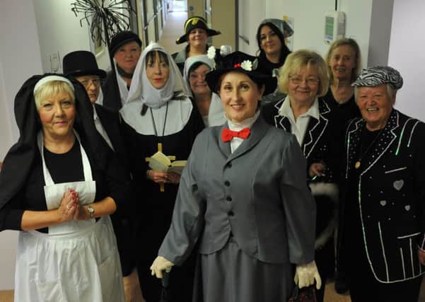 Members of Drama Queens, who performed a Musical Mania at Haven Court.