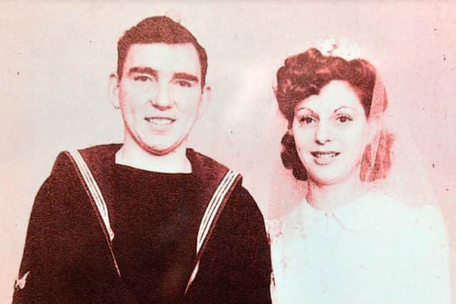 D Day Veteran, Norman Robinson wedding, wife Elizabeth Munroe