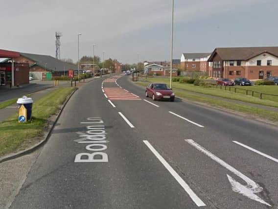 The collision happened on Boldon Lane, South Shields. Image copyright Google Maps.