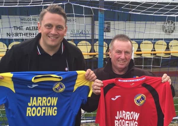 Jarrow Roofing management duo Mark Collingwood and Richie McLoughlin.