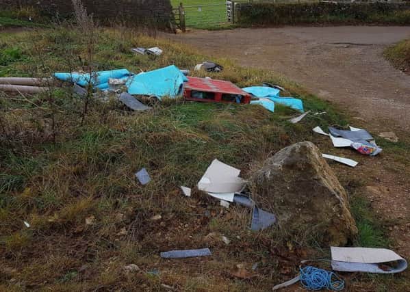 The rubbish at Cleadon Hills