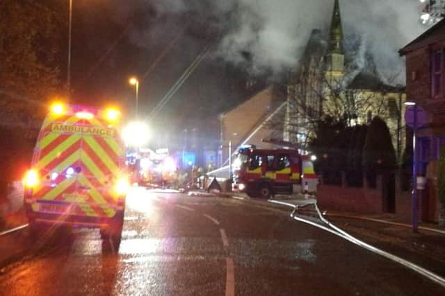 Forty-four firefightershave spent a number of hours tackling a blaze in the early hours.