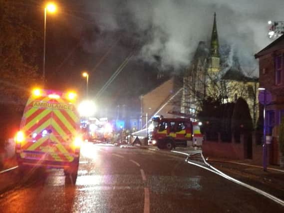 Forty-four firefightershave spent a number of hours tackling a blaze in the early hours.